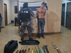 SAN PEDRO : Detuvieron a un hombre de 36 años tras intentar atacar con un cuchillo a la policía.