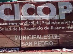 SAN PEDRO : Trabajadores de la salud nucleados en CICOP anunciaron un nuevo paro de 24 horas para este jueves.