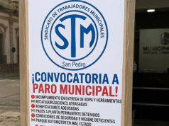 SAN PEDRO : El Sindicato de Trabajadores Municipales anunció un nuevo paro ante el “incumplimiento del Ejecutivo”.