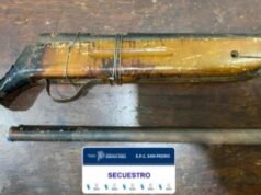 SAN PEDRO : APREHENDIERON A UN ADOLESCENTE DE 14 AÑOS ACUSADO DE EFECTUAR DISPAROS CON UN ARMA DE FABRICACIÓN CASERA.