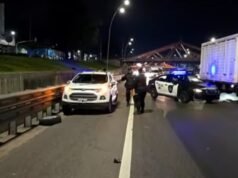 Accidente en la Avenida General Paz: un carril reducido por choque múltiple