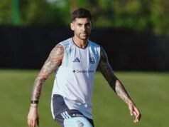Cristian ‘Cuti’ Romero se une al entrenamiento y avanza hacia su regreso