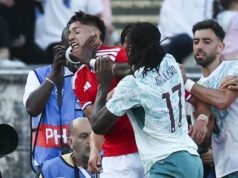 Portugal supera a Chile en un amistoso caliente con dos expulsados