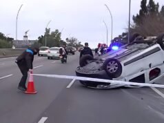 Accidente en la General Paz: un conductor hospitalizado tras vuelco