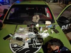 Detenidos en Béccar: tres hombres armados y con droga en su poder