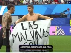 El mensaje de los jugadores argentinos en la final: ‘Las Malvinas son argentinas’