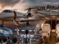 Jet privado de lujo para hinchas argentinos rumbo a Kansas City