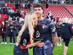 La novia inglesa de Marcos Senesi apoya a Argentina en la semifinal