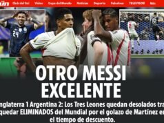 La prensa británica reacciona a la derrota de Inglaterra ante Argentina en semifinales