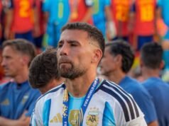 Nicolás Otamendi se despide de la Selección argentina con un emotivo mensaje