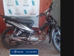 SAN PEDRO : Secuestraron una motocicleta durante un operativo en Gobernador Castro.