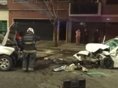 Accidente en Coghlan: tres personas heridas tras choque frontal