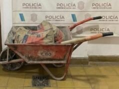 SAN PEDRO : Encontraron una carretilla con elementos de construcción abandonada en la vía pública.