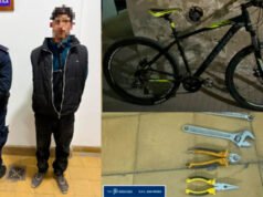 SAN PEDRO : Saltó un tapial de madrugada para robar una bicicleta y herramientas: terminó detenido.