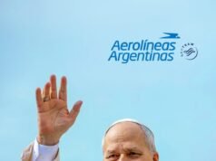 Aerolíneas Argentinas se encargará de los traslados del Papa en su visita al país
