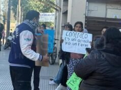 Cooperativistas se manifiestan en La Banda por pagos y contratos