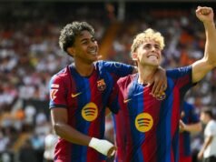 El Barcelona arrasa 5-0 al Valencia y continúa invicto en LaLiga