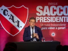 Enrique Sacco se postula para la presidencia de Independiente y promete un club sin SAD