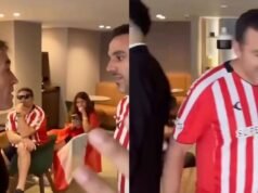 Hinchas de Estudiantes confrontan a árbitros antes de la Supercopa Internacional