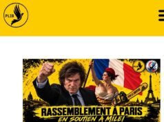 Libertarios franceses apoyan la visita de Javier Milei en París