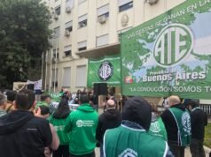 Protesta de ATE en Fabricaciones Militares por posible privatización