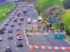 Tráfico complicado en la avenida Lugones por obras de Metrogas y AUSA