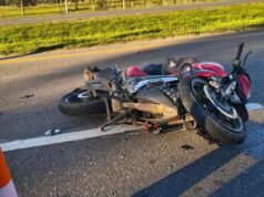 Trágico accidente en la Ruta 2: un motociclista pierde la vida