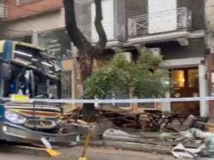 Un colectivo descontrolado atropella a cuatro personas en Palermo