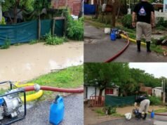 SAN PEDRO : Defensa Civil interviene ante el ingreso de agua en viviendas del Bajo Cementerio.