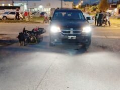 SAN PEDRO : Un choque entre una camioneta y una moto dejó dos hombres con lesiones.