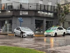 SAN PEDRO : Dos autos chocaron en Pellegrini y avenida 3 de Febrero.