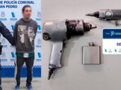 SAN PEDRO : Aprehendieron a un hombre que intentó escapar de la Policía y descartó una pistola neumática y una pulidora.