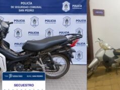 SAN PEDRO : Recuperaron dos motos que habían sido robadas durante la madrugada.
