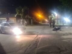 SAN PEDRO : Choque entre una camioneta y una moto: un joven sufrió una fractura.