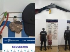 SAN PEDRO : Un conflicto vecinal terminó con dos jóvenes aprehendidos: uno disparó con una escopeta y otro atacó a la Policía con una gomera.