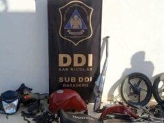 SAN PEDRO : Recuperaron en San Pedro una moto desarmada que fue robada en Baradero.