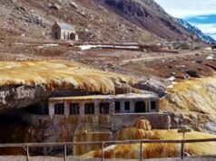 Desprendimiento de rocas en Puente del Inca tras intensas lluvias