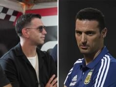 Dibu Martínez reta a Scaloni en el automovilismo