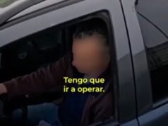 Insólita justificación de un conductor sancionado por usar el celular y circular por la banquina