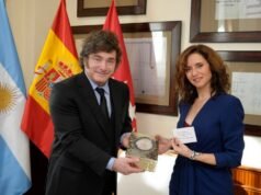 Milei se reunió con Díaz Ayuso en Madrid antes de regresar a Argentina