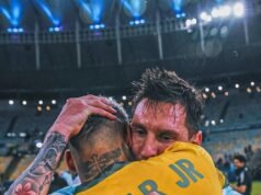 Neymar rinde homenaje a Messi en su despedida de la selección