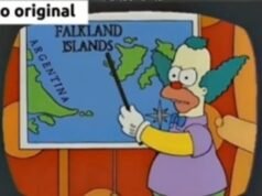 Telefe retira escena de ‘Los Simpson’ que menciona las Malvinas